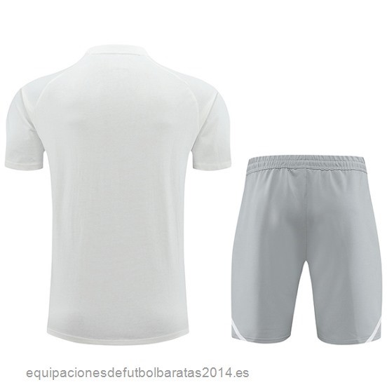 Nuevo Entrenamiento Conjunto Completo Juventus 24/25 Blanco Gris Baratas